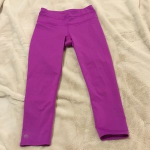 Athleta Fuchsia Pink Cropped Leggings - XXS